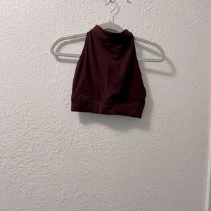Athleta Deep Breath Bralette Bra In Burgundy
